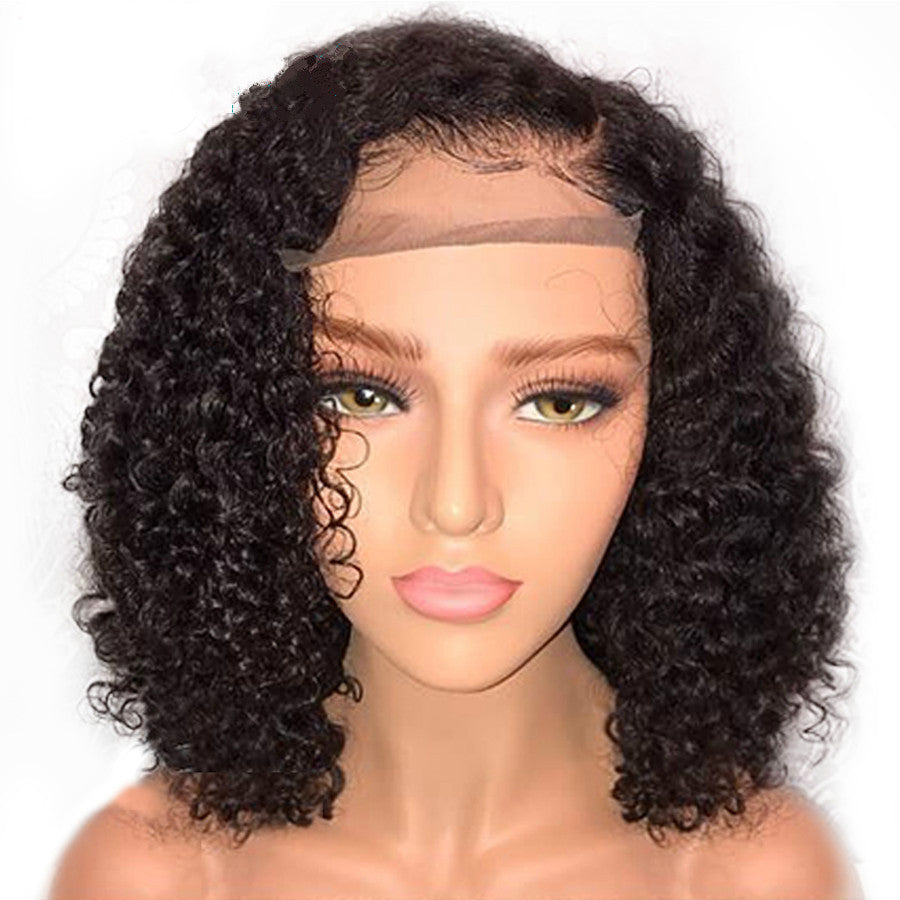 Short curly hair synthetic headgear