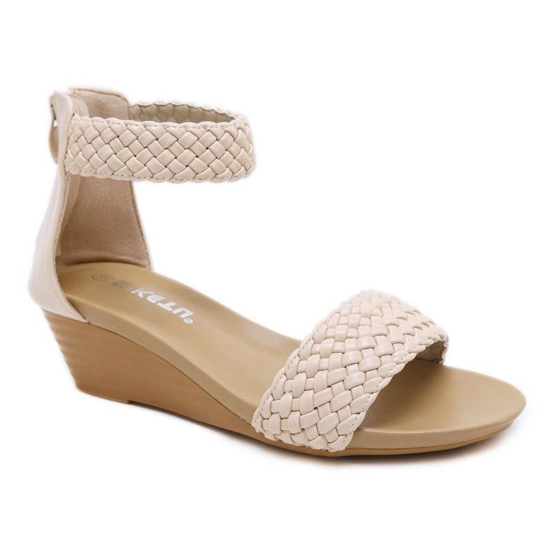 Women's Shoes Woven Wedge Heel Plus Size Sandals